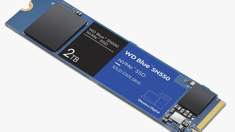 BRAND NEW WD BLUE SN550 2TB NVME SSD, READ 2600MB/S, WRITE 1800 MB/S WDS200T2B0C (Replaces existing HDD) (Installed) - PC Traders Ltd