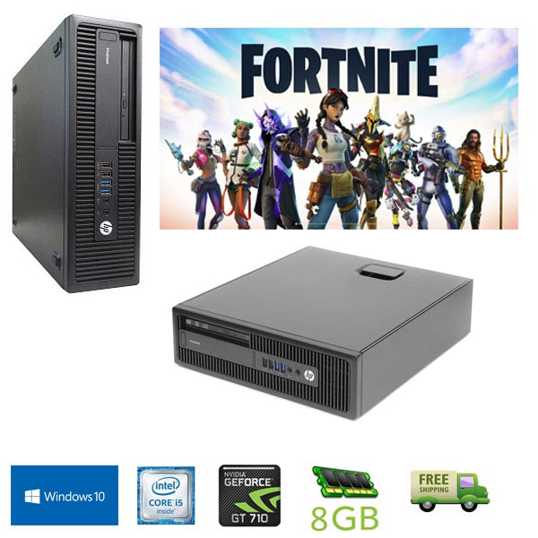 Fortnite ready!! HP ProDesk 600 G2 SFF i5-6500 3.2GHZ 8GB RAM 500GB HDD Windows 10 with NVIDIA GT 710 2GB - PC Traders Ltd