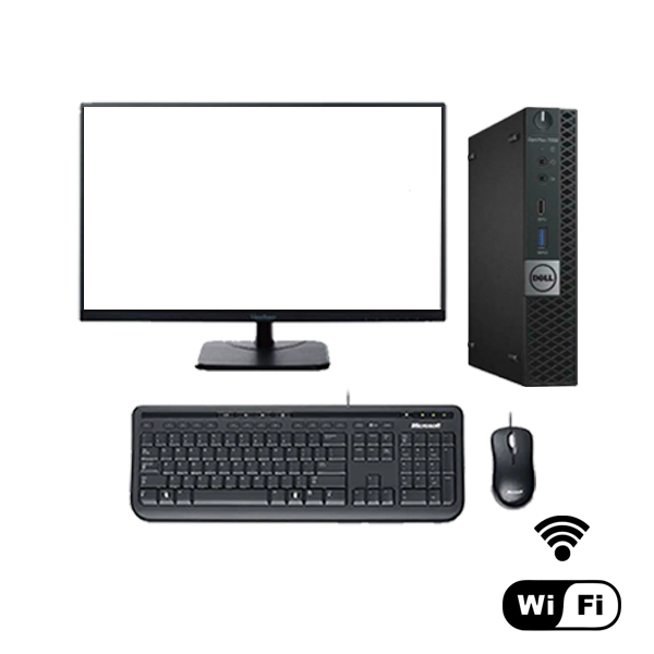 Dell Business Setup!!! Dell OptiPlex 7040M Ex Lease Mini i5-6500T 3.2GHz Turbo 8GB RAM 256GB SSD Windows 10 Pro WIFI READY + 24" Brand New Monitors and wireless keyboard and mouse - PC Traders Ltd