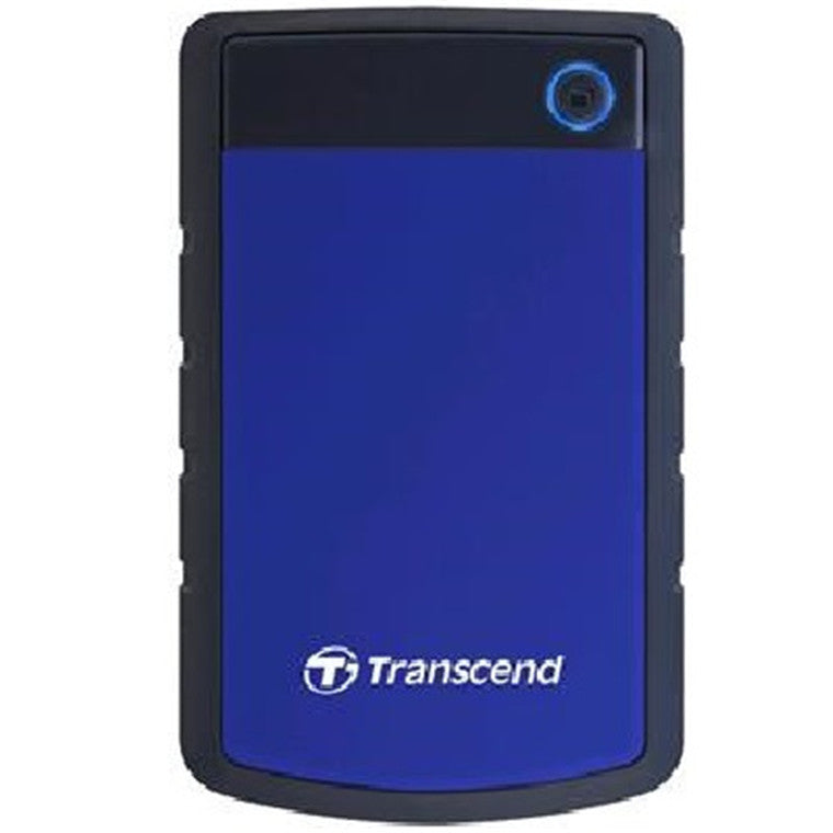 Transcend 1TB StoreJet 25H3 2.5" USB 3.0 External HDD , Durable Anti-shock Silicon Outer Shell , Military-grade shock resistance - Blue Color external drive - NZTP 