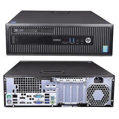 HP EliteDesk 800 G1 SFF Ex Lease Desktop i5-4590 3.30GHz 8GB RAM 500GB HDD DVD-RW Windows 10 Professional - NZ Technology Products 