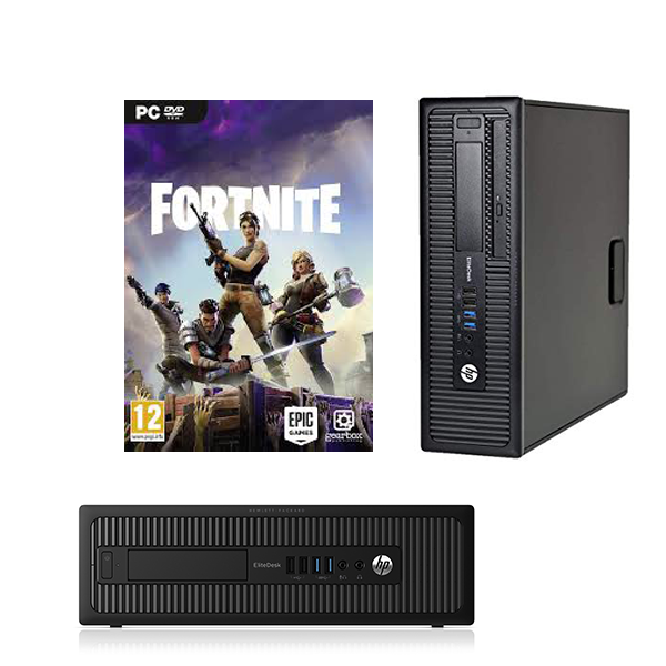 Gaming Bundle Fortnite Ready!! HP EliteDesk 800 G1 SFF Ex Lease Desktop i5 4th Gen 8GB RAM 240GB SSD Windows 10 Home Includes : 23" Monitor, Nvidia GT710 2GB Graphics Card, Free Wired Keyboard and mouse Desktop - PC Traders New Zealand 